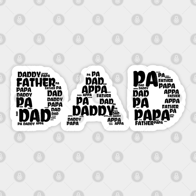 Dad Sticker by MZeeDesigns